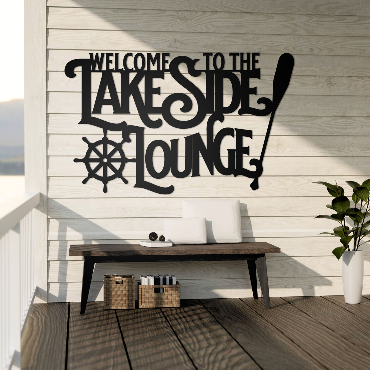Lakeside Lounge Metal Sign